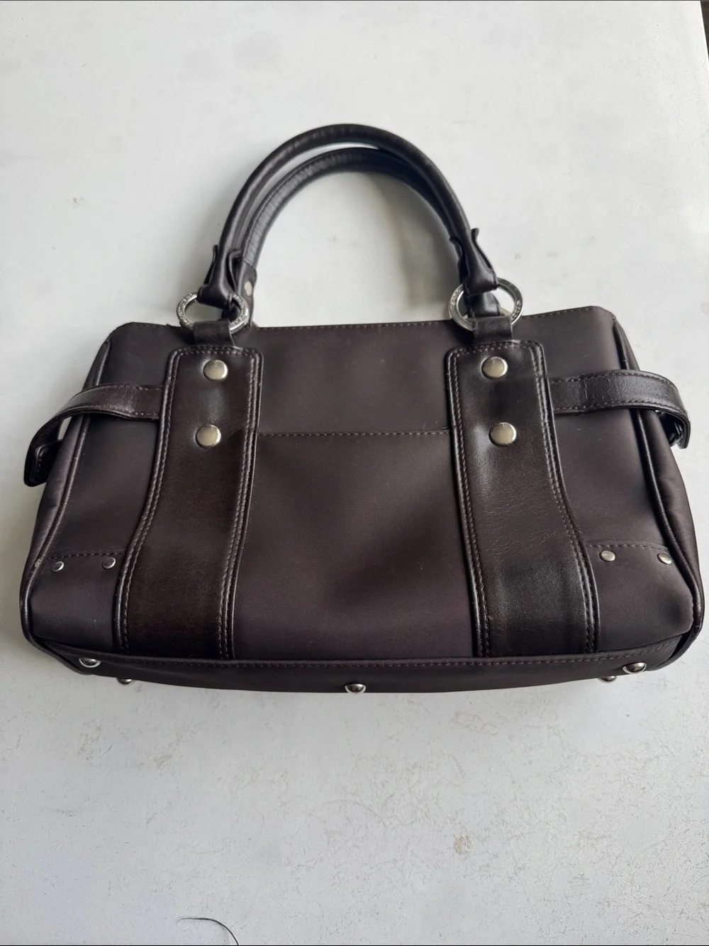 Classic Brown Leather Men's Handbag